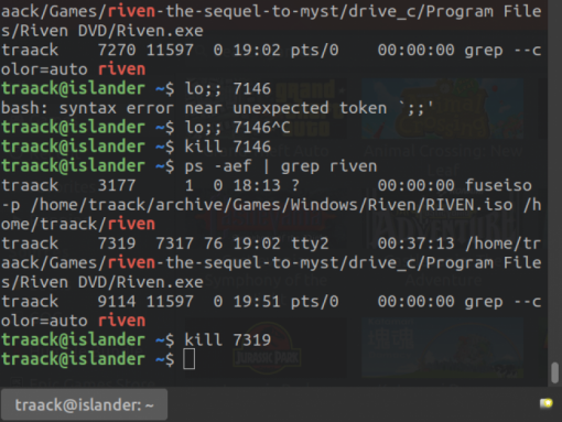 kill terminal